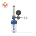 Hospital use high pressure Oxygen cylinders with Regulators Oxygen medical Regulator with humidifiers for PERU